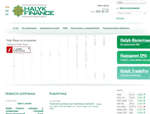 Tablet Screenshot of halykfinance.kz